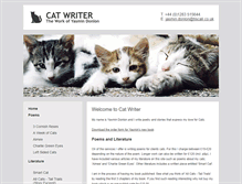 Tablet Screenshot of cat-writer.co.uk